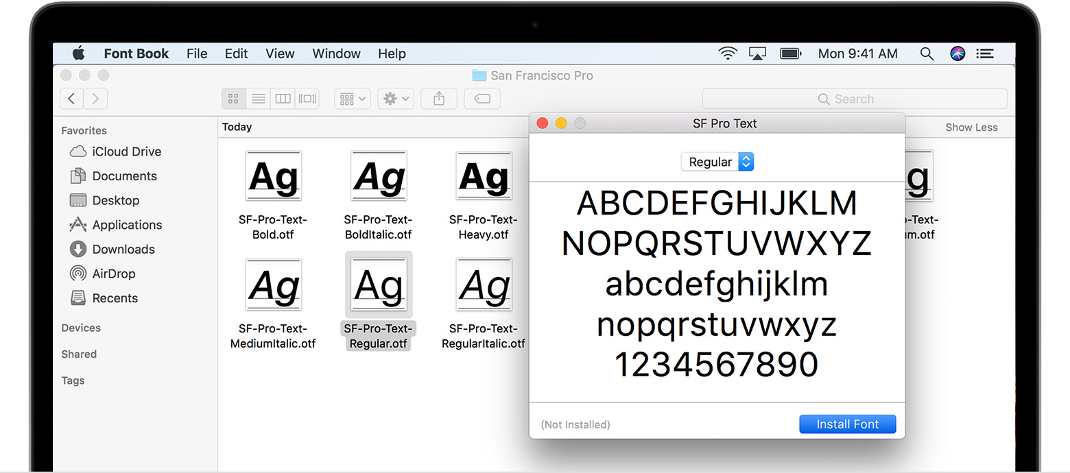 Download and install custom fonts to use with Office - Office ..